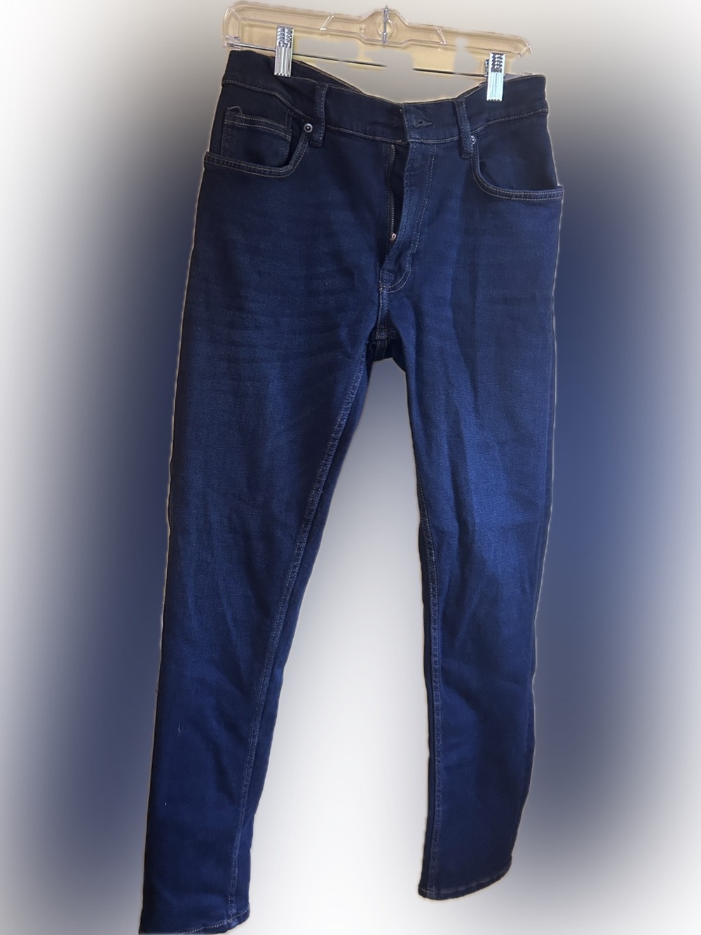 Zara Women’s  Dark Blue Slim Jeans **flawed, see pics